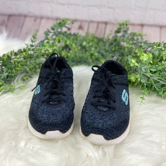 𝅺SKECHERS Women's Charcoal Sneakers size 6.5 - Picture 4 of 7